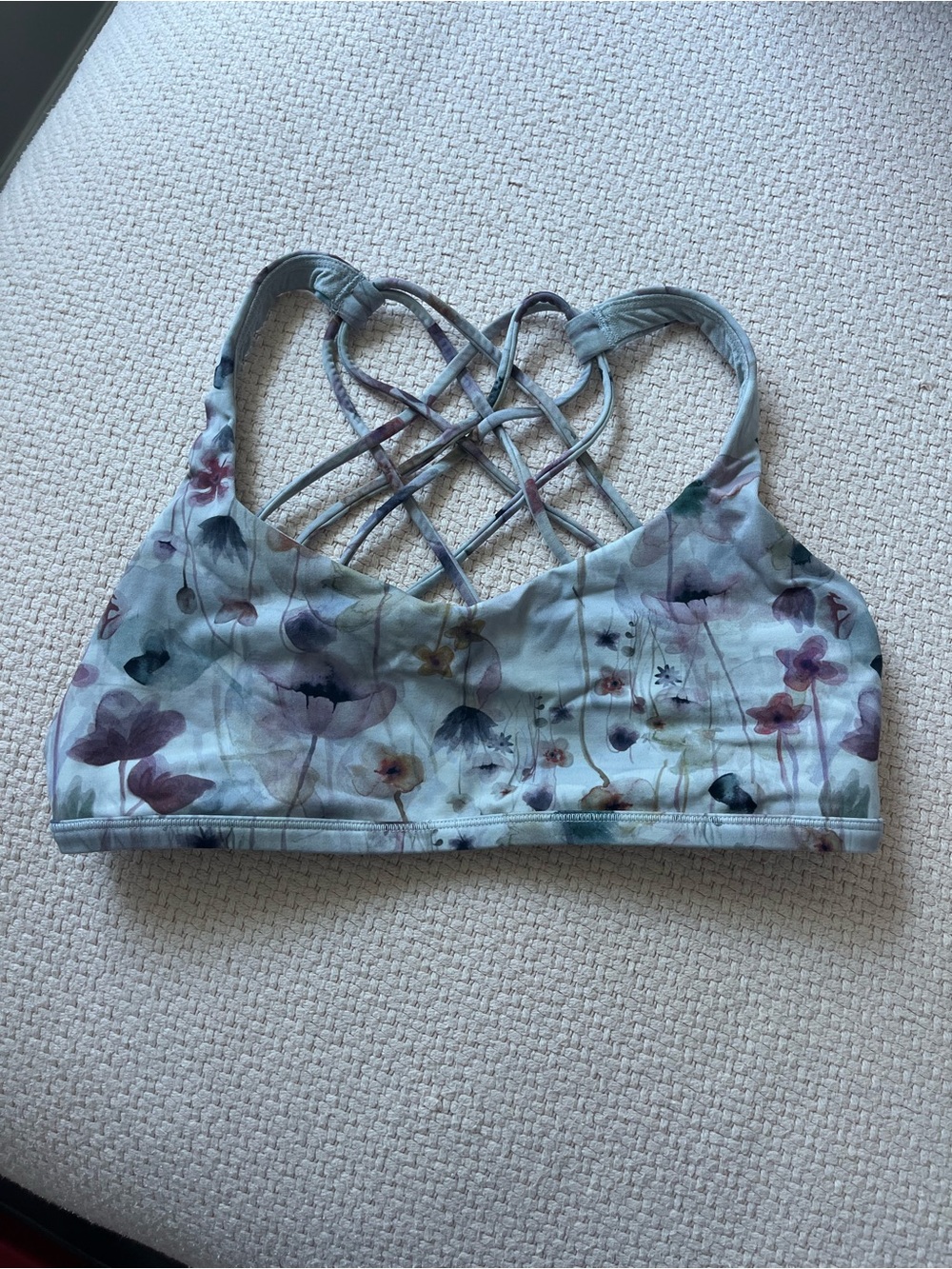 Lululemon Free to Be Wild Sports Bra- floral pattern